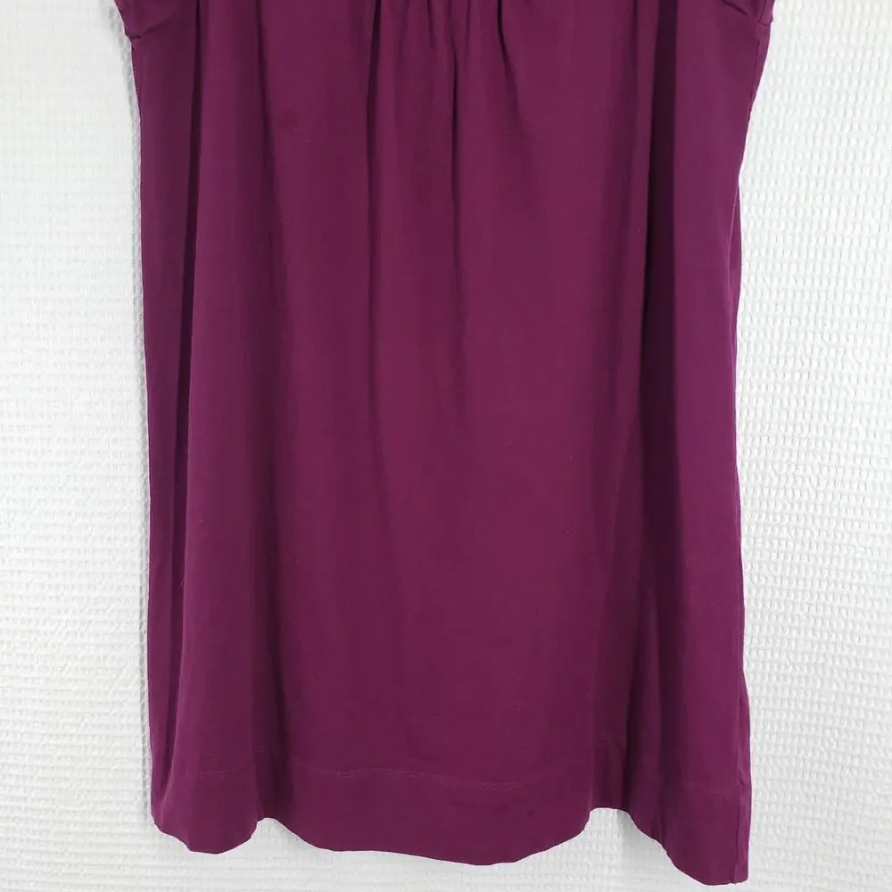 Vintage Fashion Bug Tank Dress Womens 1X Purple Sleeveless Summer Casual Cotton - Picture 14 of 16